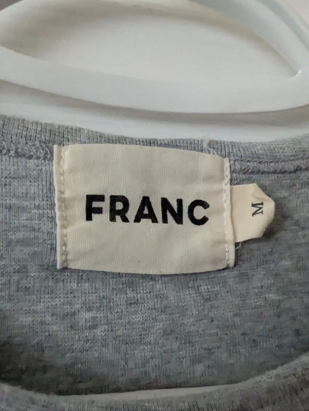 The Baby Ribbed Tee In Gray - Picture 7 of 7